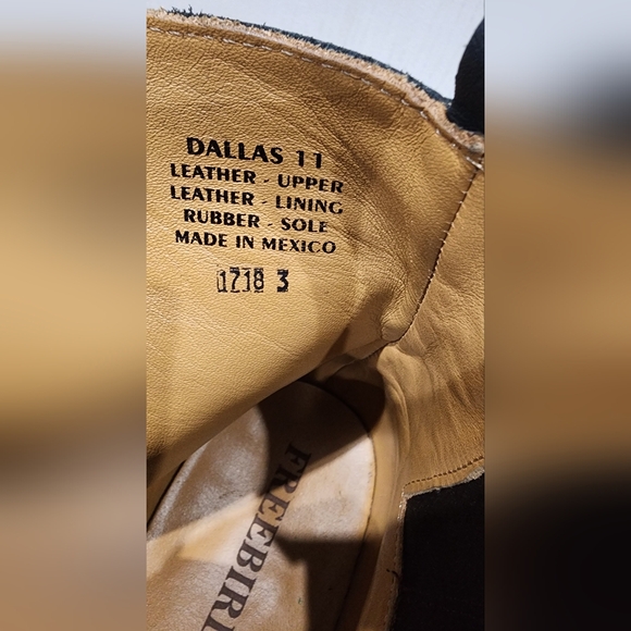 Freebird Dallas Black Leather Boots Men's Size 11 - Picture 8 of 8